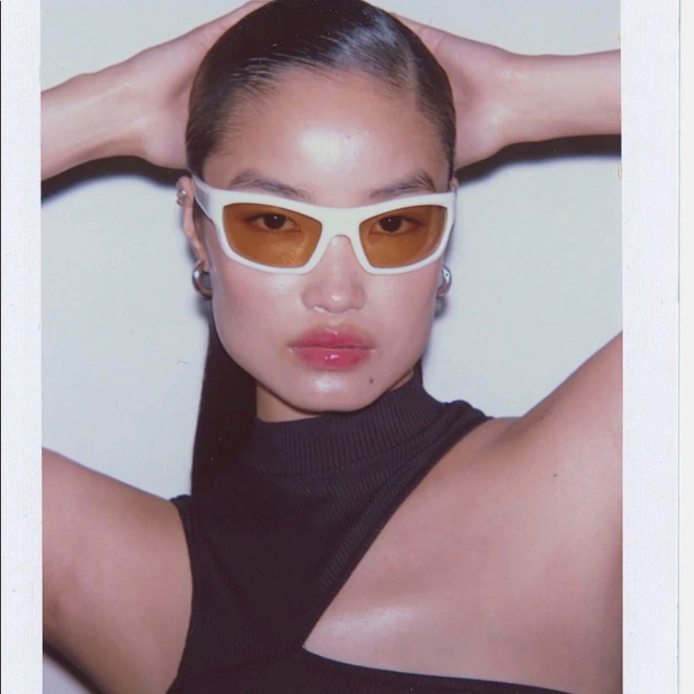 Lexxola Neo Sunglasses - White + Honey